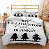 Постельное белье Yellowstone Fashion с цифровой печатью, комплект: пододеяльник, одеяло, кровать, односпальный, полуторный, двуспальный, королевский, молодежный, детский, для девочек, для мальчиков, подарок
