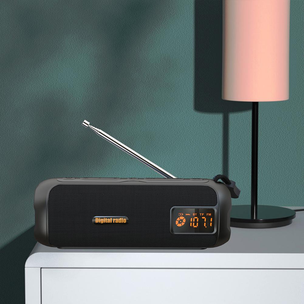 Беспроводной BT Динамик AM FM Радио Поддержка TF Карты Перезаряжаемое Радио для Помещения Улицы