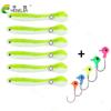 6pcs Silicone Soft Bait 10cm 6g Wobbler for Bass/Pike Crankbaits Fishing Artificial Swimbait Moving Bait For Fish