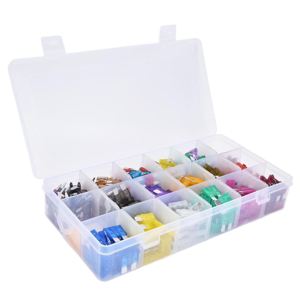 Набор предохранителей-лепестков 485 шт. из алюминиевого сплава, автомобильные предохранители, средние и малые 2A–40A