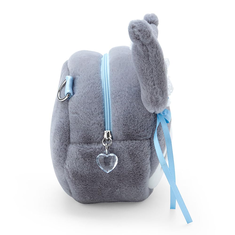 Sanrio Kuromi Face Shaped Pochette Light Blue Days Kuromi Character 760692 Kuromi-chan 16.7×20.6×7.5cm