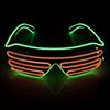 Wireless Luminous Glasses Glowing Blinds Glasses LED Bar KTV Atmosphere Props Flashing Disco Adult Cool Sunglasses Boys and Girls Performance Props