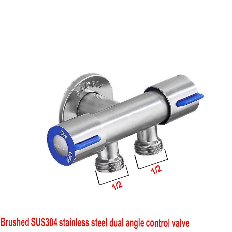Cross-Border 304 Stainless Steel Toilet Spray Gun Set with Flushing Booster Nozzle for Bidet