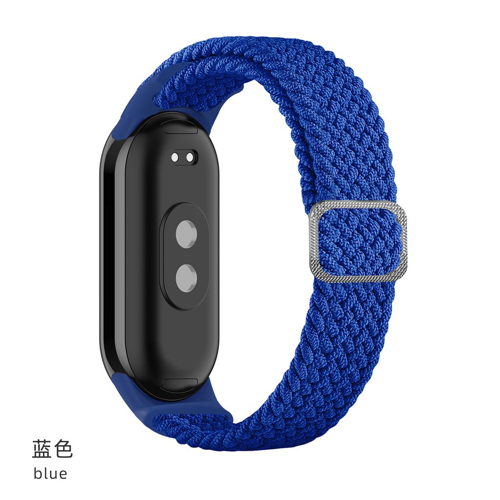 Ремешок для Xiaomi Mi Band 10 9 8 Эластичный плетеный Solo Loop Регулируемая пряжка Замена correa bracelet для Miband 4 3 5 6 7