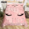 Eyelash Duvet Cover Set Eyes Pattern Design Comforter Cover Microfiber Girly Priness Style Glitter Twin King Queen Bedding Set