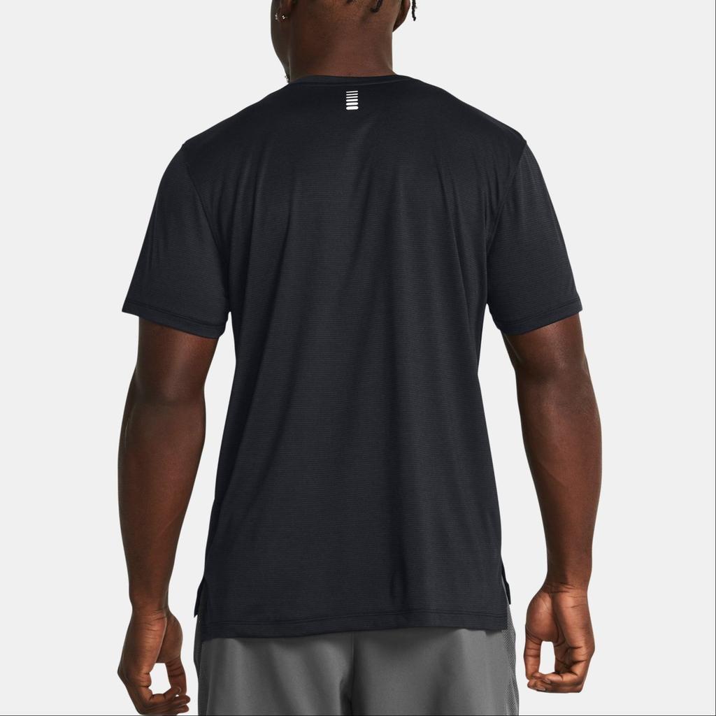 Under Armour Футболка с коротким рукавом и круглым вырезом, дышащая, с логотипом, мужская, черная 1382582-001