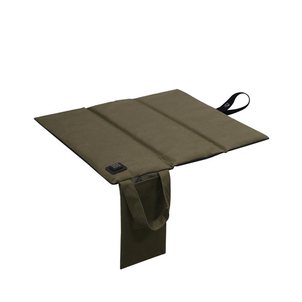 Уличная USB перезаряжаемая подушка сиденья с подогревом, портативный складной коврик для сиденья стула, 3 уровня нагрева