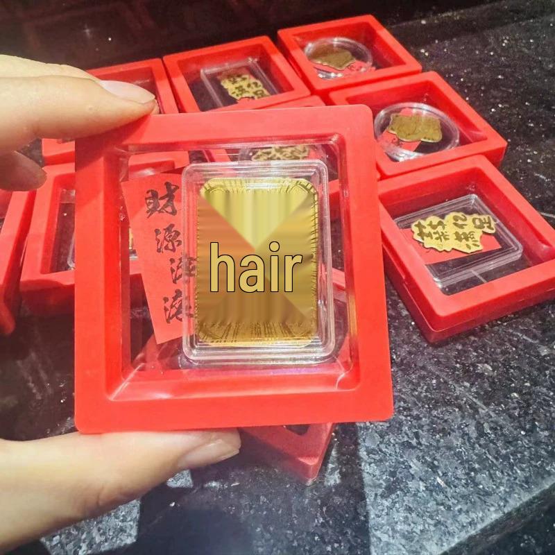 Shuibei Gold 999 Lucky Cat & Wealth God Phone Sticker – Creative Pure Gold Traffic Charm