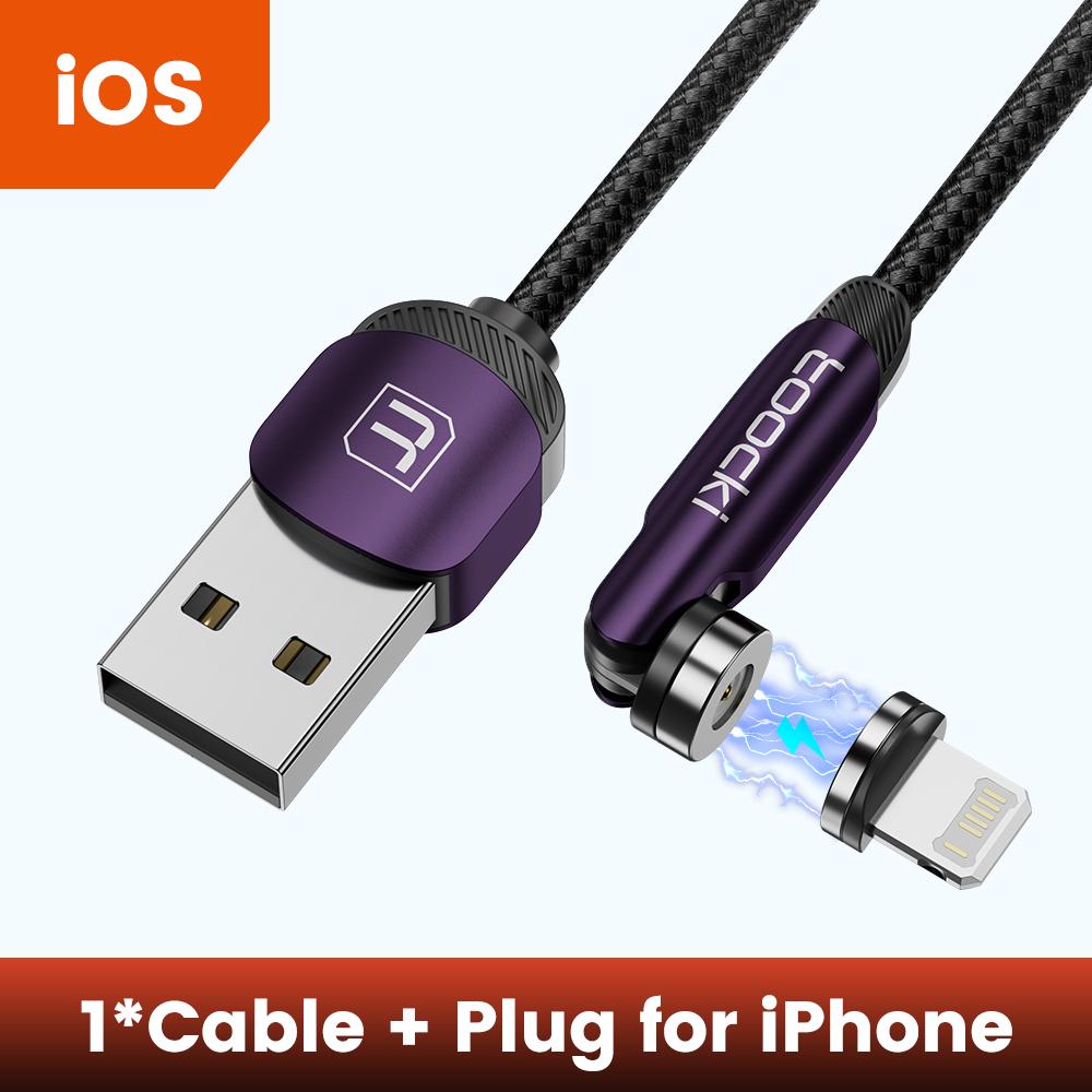 Магнитный кабель Tooki для быстрой зарядки, кабель Micro USB Type C для iPhone, Samsung, Xiaomi, магнитное зарядное устройство, провод для передачи данных мобильного телефона