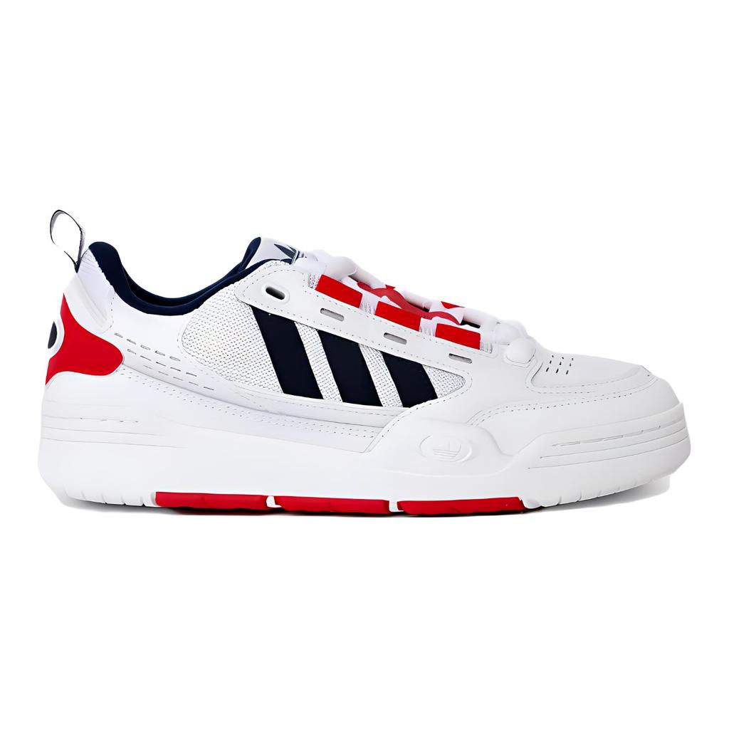 Adidas Универсальные амортизирующие низкие детские кеды для скейтбординга Детские кеды для скейтбординга Белые Красные IG7485