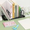 Display Desktop Bookends Plastic Divider Book Stand Detachable Desk Bookshelf  Bookshelf