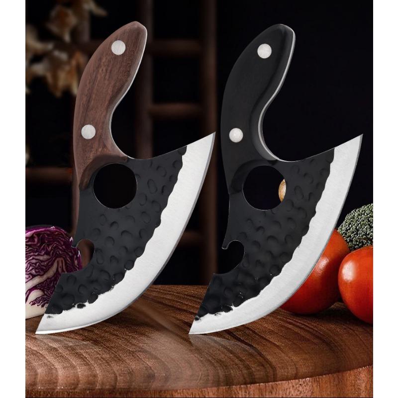 Мини-мясная нарезка, многофункциональный маленький мачете, вертел, портативный нож для рыбы, ручной кованый молотковый нож для мяса