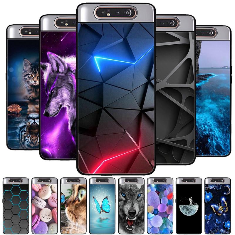 Чехол для Samsung A80 Силиконовая задняя крышка Чехол для телефона Для Samsung Galaxy A80 Чехлы для Galaxy A 80 A805F A805 Мягкий бампер Funda
