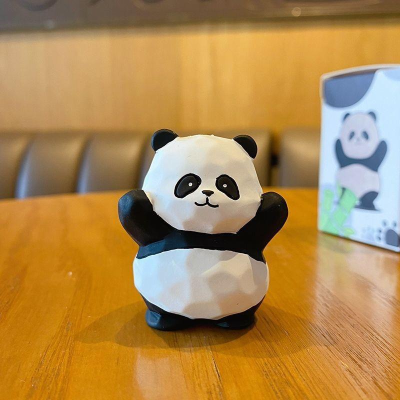 Милая и изысканная полимерная фигурка, настольное украшение для Flu Panda Car, автомобильные украшения