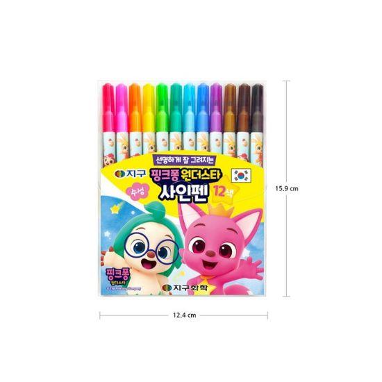 Globe Chemical Pinkfong Felt Tip Pen Set (12 Colors)