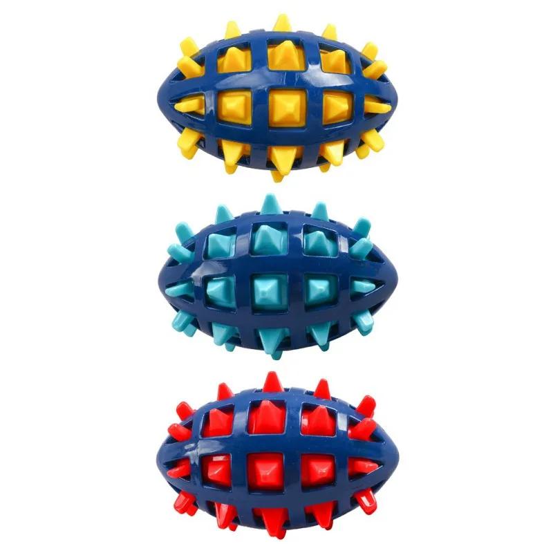 TPR Звуковые игрушки для собак, уличные футбольные мячи, товары для животных для больших собак, интерактивные чистящие зубы, аксессуары для щенков, дропшиппинг