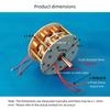85MM * 41MM Миниатюрный двухслойный генератор с дисковым ротором и статором, высокоэффективный многополюсный трехфазный переменного тока, генератор с постоянными магнитами