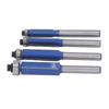 4 Pcs Flush Trim Router Bit 1 4 Shank Tungsten Steel Alloy High Hardness Edge Flush Trimming Bit for Woodworking