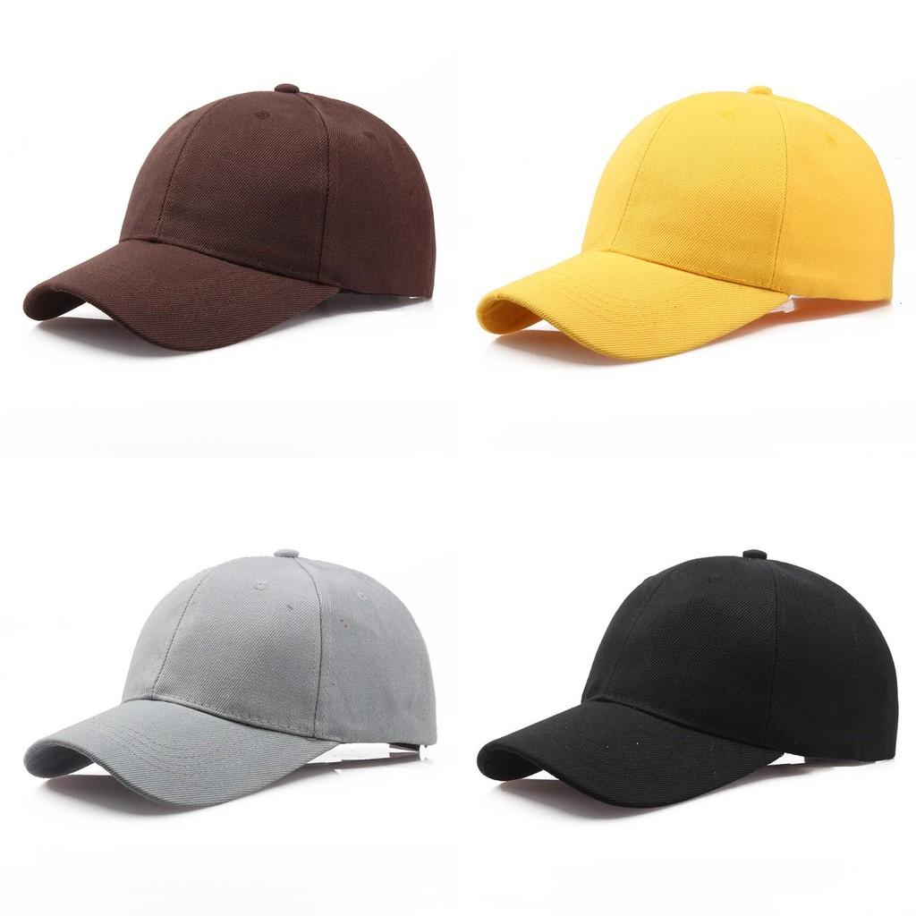Unisex Adjustable Solid Canvas Baseball Cap Perfect For Outdoor Activities And Sports
