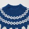 Uniqlo Свитер с узором из белок, вязаный, женский, синий, коллаборация JW Anderson 462718-66