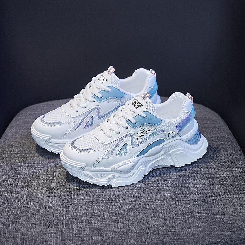 Женские модные кроссовки Дизайнерские массивные вулканизированные туфли Повседневные туфли Old Dad Shoes Женские теннисные женские брендовые кроссовки на платформе