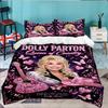 Dolly Memorial Tribute 3pcs Bedding Set,Including 1pc Duvet Cover And 2pcs Pillowcases Perfect Gift for Christmas,Ideal for Bedroom, Dormitory