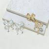 Bow Earrings, Versatile Femininity, Exquisite High-End Design, Ins Style, Light Luxury, Niche
