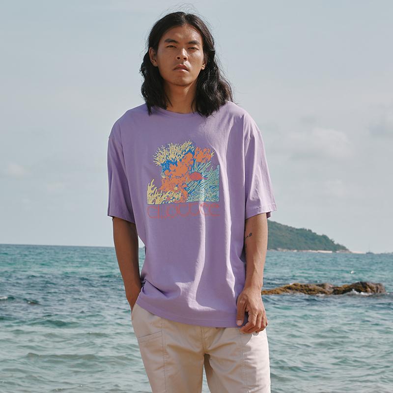 CLOT T-Shirts Unisex Crew Neck Moderate Straight Fit CTTE21SP1005