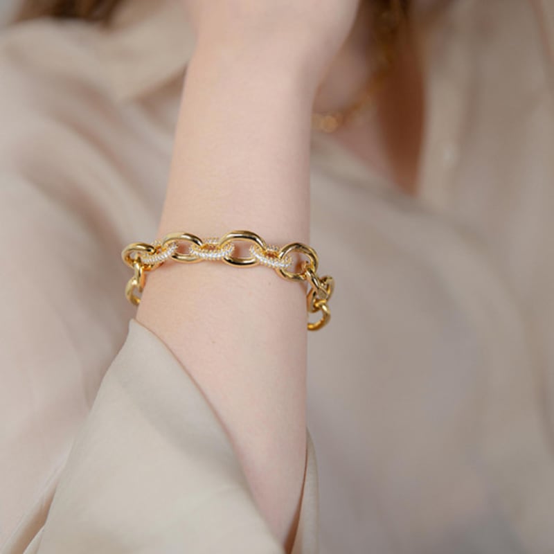 Браслет Jean Paul Clarisse Cubic Bold Chain JB-21-011B