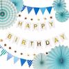 Набор украшений на день рождения для мальчиков и девочек Набор украшений на день рождения Гирлянда на день рождения Баннер на день рождения Бумажный веер Флаг на день рождения 100 дней
