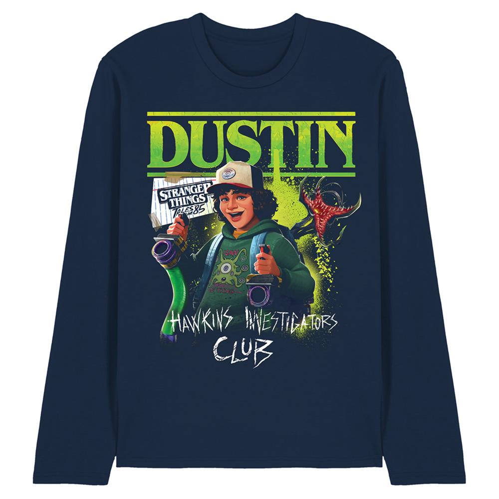 Stranger Things: Tales from ´85 Unisex Adult Dustin Long-Sleeved T-Shirt