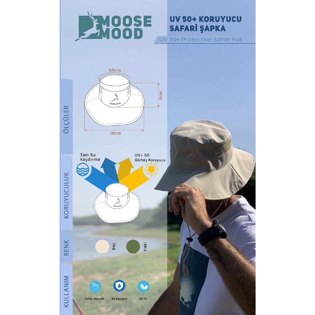 Шляпа Safari с защитой от солнца UV +50