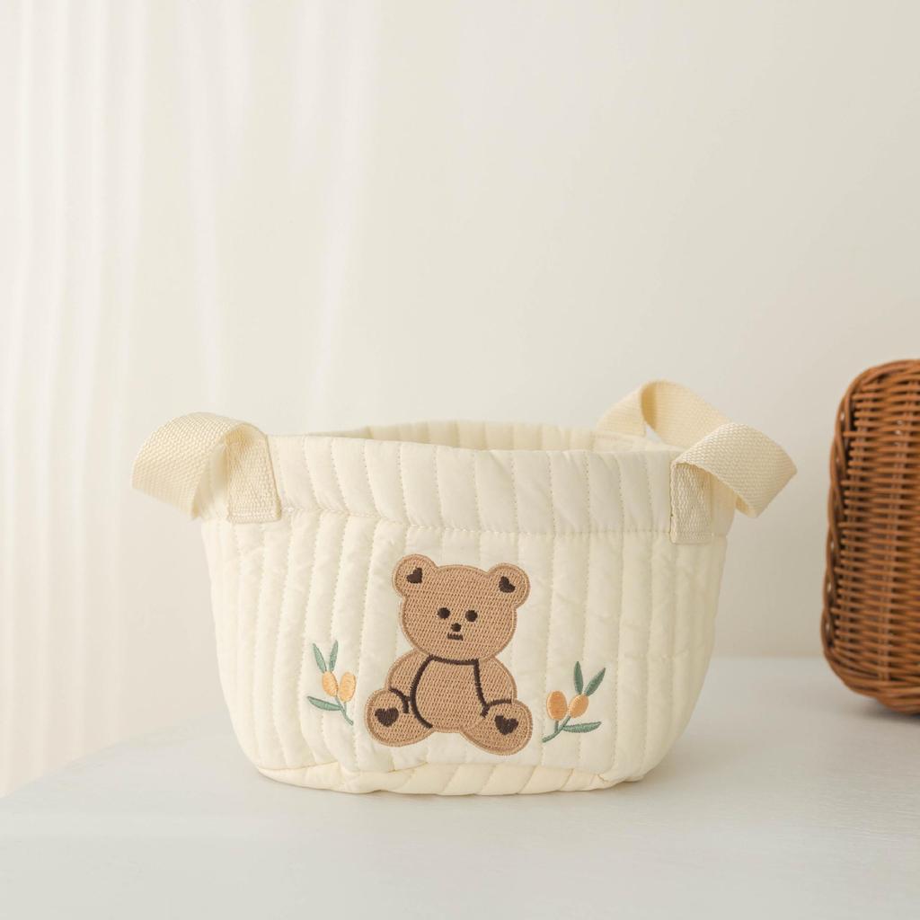 Multi-Purpose Baby Diaper and Toy Organizer Basket