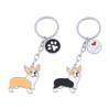 Парные брелоки Мультяшный держатель для ключей от машины Брелок для ключей с собакой Подвеска для сумки Брелок для ключей Корги