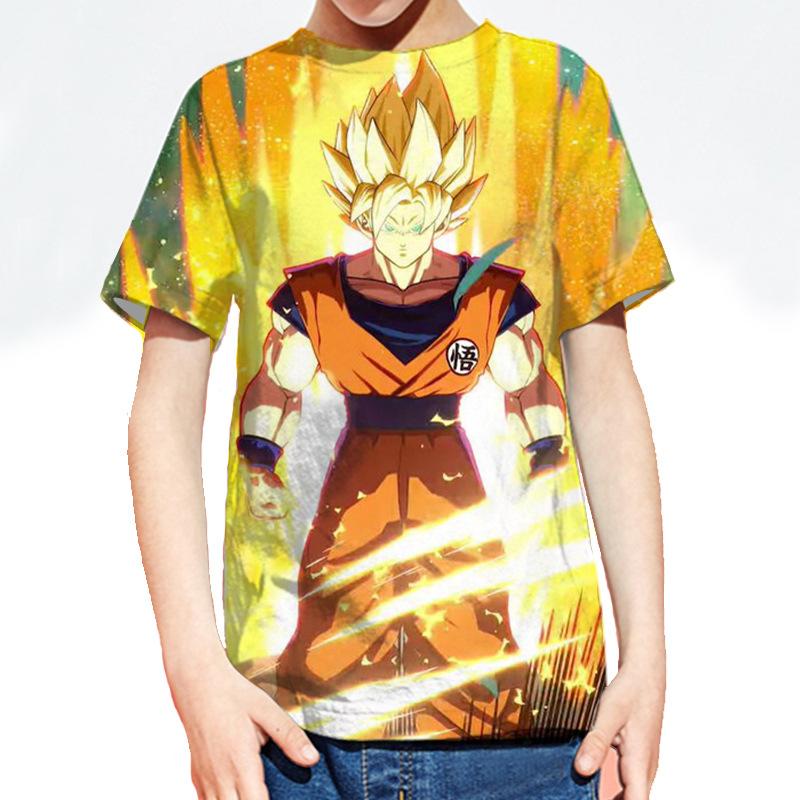 Трендовая мужская женская одежда футболки аниме-сериал Dragon Ball 3D цифровая печать рубашки