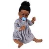 Куклы Reborn Baby Dolls Реалистичная афроамериканская черная кукла-девочка 22 дюйма Подарок на день рождения с игрушкой