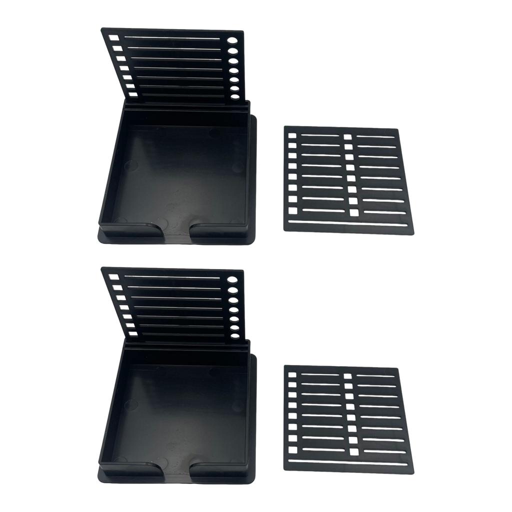 2 шт. держатели для липких заметок, высокая прочность, гладкие края, без заусенцев, многофункциональный держатель для липких заметок с трафаретом