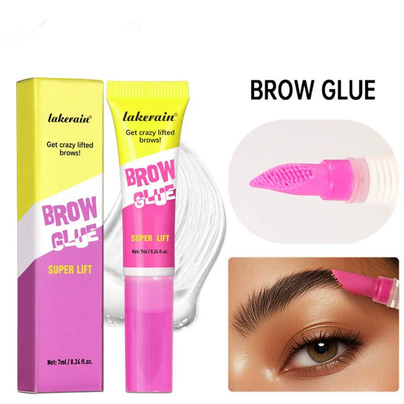 Суперлифтинг Гель-клей для бровей Crazy Lifed Brows Гель для ламинирования Стойкая фиксация и встроенная расческа Прозрачная косметика для бровей