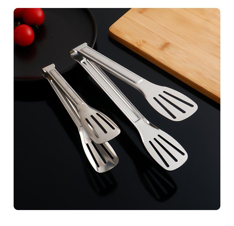 Многоцелевые щипцы для еды из нержавеющей стали — идеально подходят для барбекю, хлеба и шведского стола