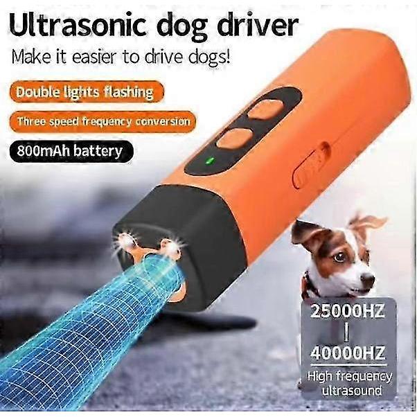 Anti Bark Device for Dogs Ultrasonic Dog Repeller Barking Devices with LED Flashlight Stop Bad Behavior Without Screaming Clap