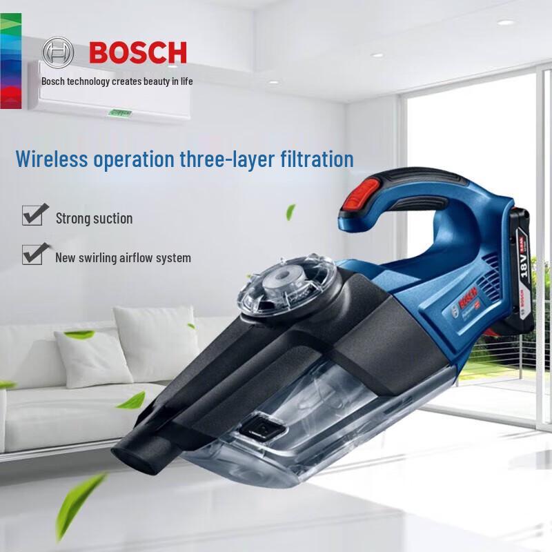 Bosch Беспроводной портативный пылесос GAS18V-1, штекер CN (адаптер в комплекте)
