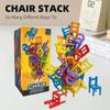 Stacking Chairs Strategy Game Educational Interactive Building Blocks Toys for Kids Adults Fun Family Gatherings Friends Party