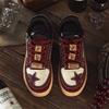 New red wine Longjing star board shoes niche design sports and leisure X
