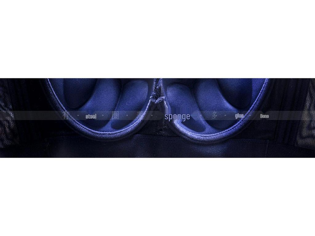 Plus Size Women's Underwire Minimizer Bra with Adjustable Five-Row Buckle for Support