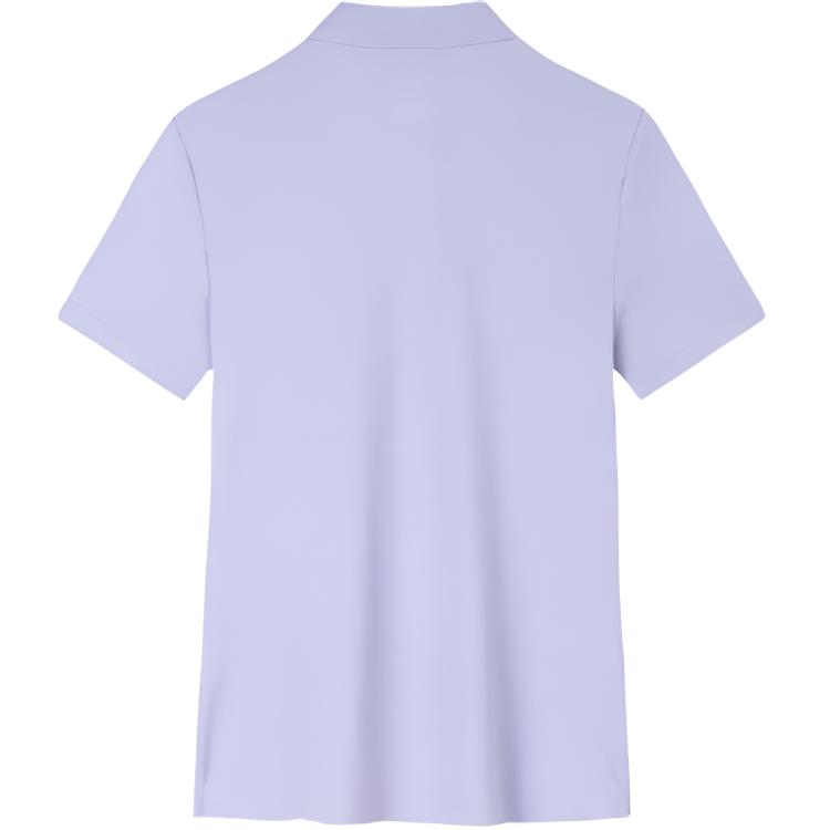 Anta Comfortable Quick-Dry Versatile Short Sleeve Polo Shirt Women Tops Lavender 162427155-3