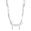 Punk Rivet Cross Clavicle Chain Choker Necklace for Men & Women