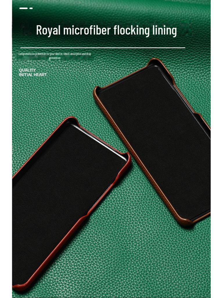 Защитный чехол из натуральной кожи для Honor X20/X20SE/X10Max с узором под коровью кожу личи.