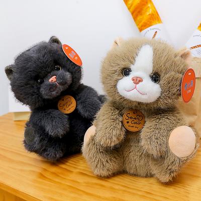 Милый Милый Питомец Котенок Кукла Симуляция Кошка Плюшевая Игрушка Ленивая Кошка Кукла Детская Успокаивающая Кукла Девочка