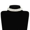French Vintage Imitation Pearl Sweater Chain Clavicle Chain Women Choker Korean Style Long Necklace