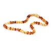 Ретро женское ожерелье из натурального янтаря с бисером, ювелирные изделия, подарок на день матери ручной работы